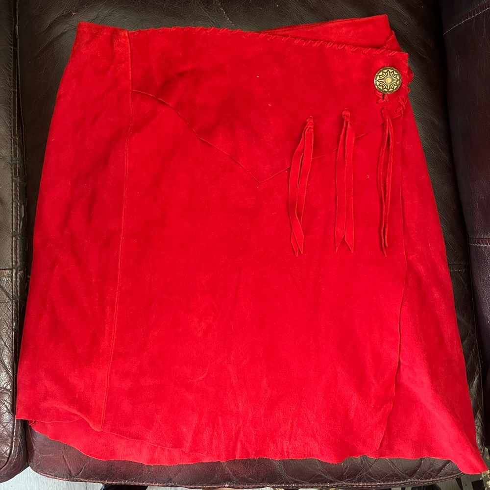 Zephyr Vibrant Red Skirt